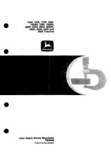 1350 to 3650 Tractors — actual manual cover