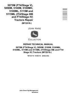 5075M, 5090M, 5100M, 5100MH, 5100ML, 5115M and 5115ML Tractors Repair (MY2018-) — actual manual cover