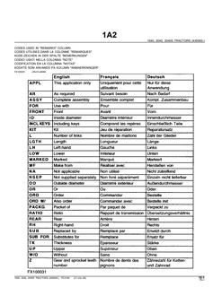 John Deere 1640, 2040 and 2040S Tractors Parts Catalog — actual manual cover