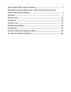 John Deere 3203 Compact utility tractor Parts catalog PC9583 — actual manual cover