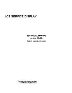 John Deere 3G, 3G+ LCS Service Display Technical Manual TM2157 — actual manual cover