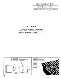 John Deere 400 Elevating Scraper; 840 Diesel Tractor Elevating scraper and diesel tractor Parts catalog PC-686 — actual manual cover