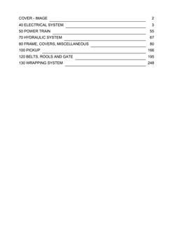 John Deere 459E Round baler Parts catalog PC12824 — actual manual cover