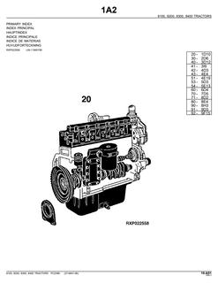 John Deere 8100, 8200, 8300, and 8400 Tractor Parts catalog PC2389 — actual manual cover