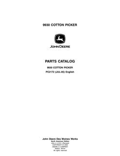 John Deere 9930 Cotton picker Parts catalog PC2172 — actual manual cover
