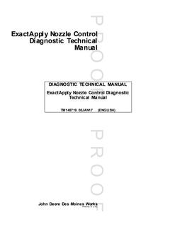 John Deere ExactApply Nozzle Control Diagnostic Technical Manual TM145719 — actual manual cover