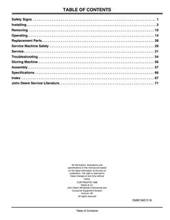 John Deere Mower Deck OMM136072 — actual manual cover
