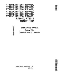 John Deere RT1004/RT1014/RT1024/RT1005/RT1015/RT1025/RT1006/RT1016/RT1026/RT1027/RT1028/RT1029/RT1020/RT1035/RT1036/RT1037/RT1038/RT6008/RT6010/RT6012 Operator Manual 5DMA99100 — actual manual cover