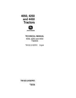 John Deere Technical Manual — actual manual cover