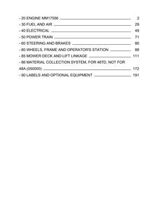 John Deere Z355E Mower Parts catalog PC12789 — actual manual cover