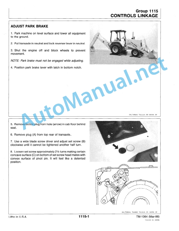 John Deere 410B, 410C, 510B, 510C Backhoe Loaders Technical Manual TM-1469 Dec-88-4