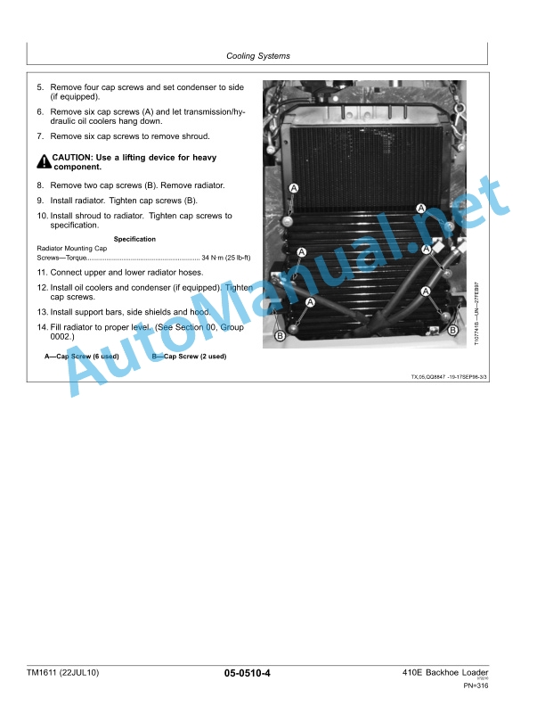 John Deere 410E Backhoe Loader Repair Technical Manual TM1611 22 July 2010-3