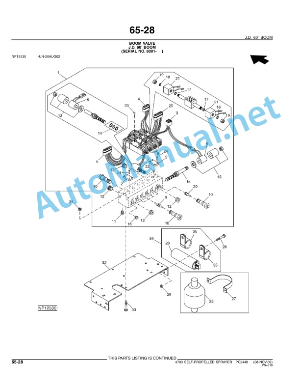 John Deere 4700 SELF-PROPELLED SPRAYER Parts Catalog PC2448 JAN-06-3