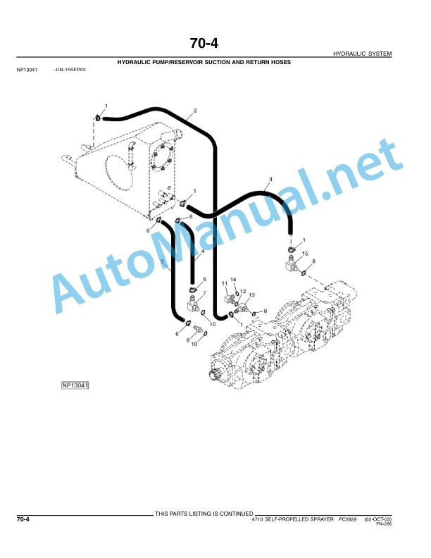 John Deere 4710 Self-Propelled Sprayer Parts Catalog PC2829 March 2006-3