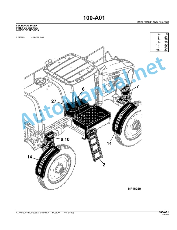 John Deere 4730 SELF-PROPELLED SPRAYER Parts Catalog PC9820 (SEP-10)-5