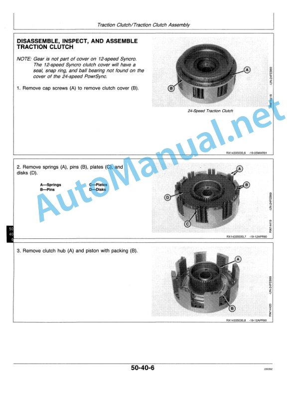 John Deere 8560, 8760, and 8960 Tractors Repair Technical Manual TM1433 21MAR92-3