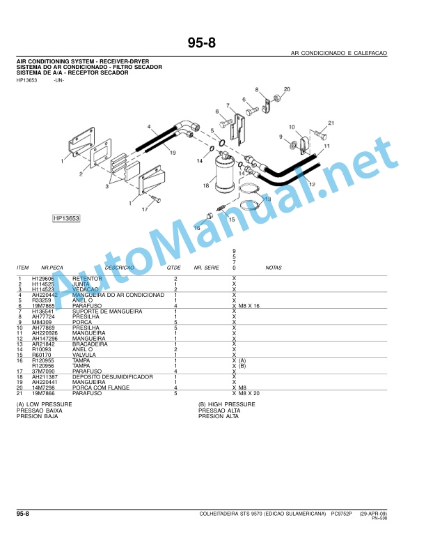 John Deere 9570 STS Combine Parts Catalog PC9752P 29-Apr-09 Portuguese-4