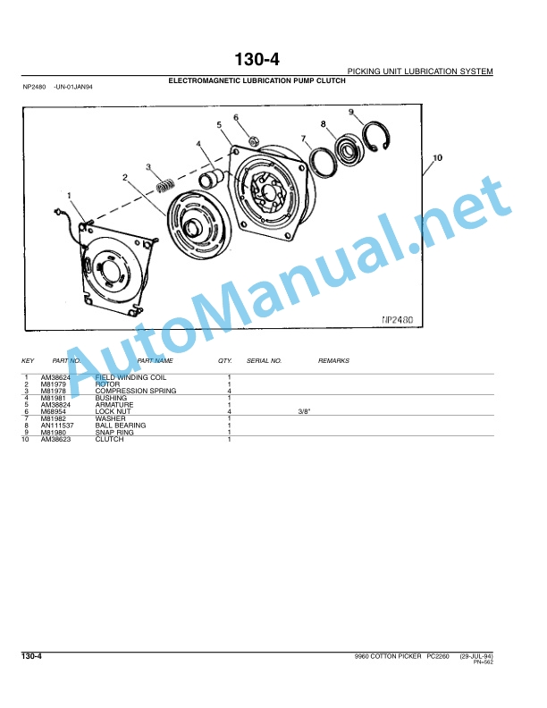 John Deere 9960 Cotton Picker Parts Catalog PC2260 September 2005-5