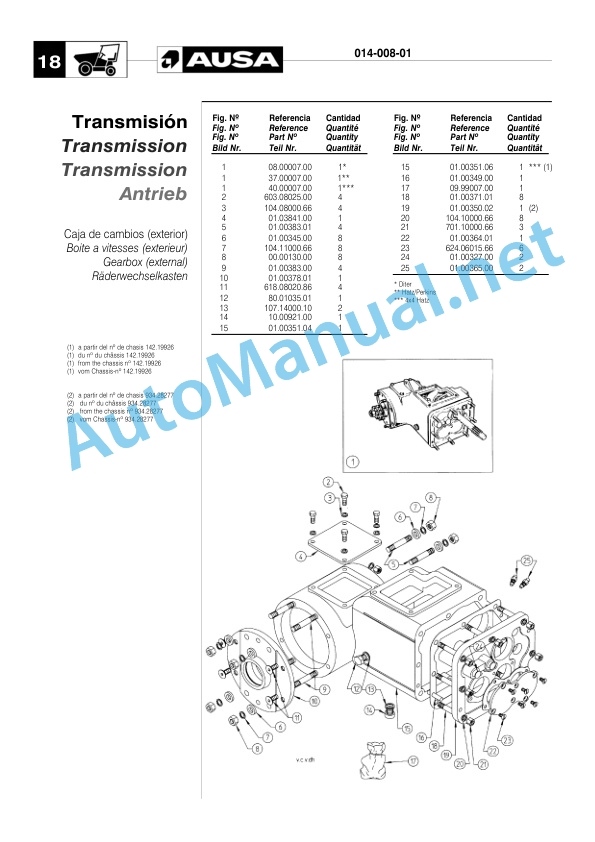 Kubota 108 DA, 120 DA, 150 DA Parts Manual-2