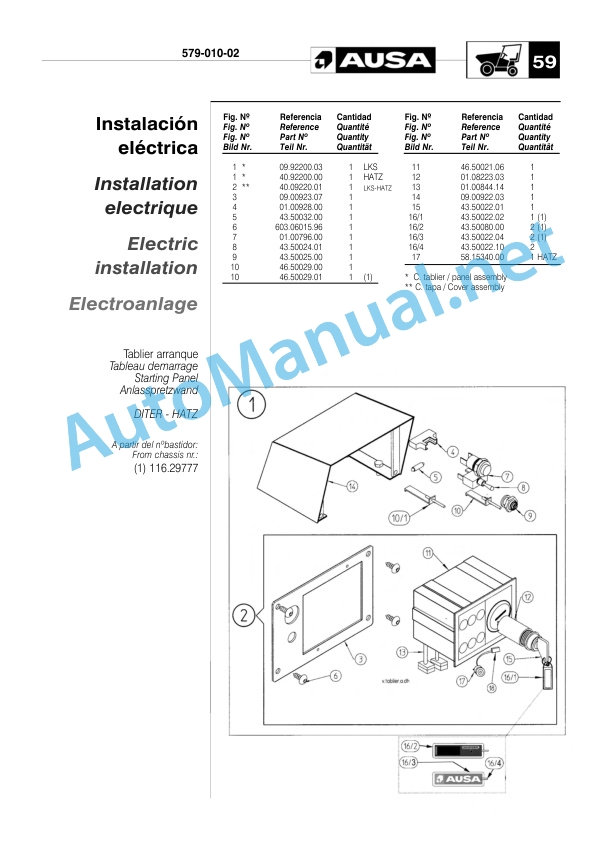 Kubota 108 DA, 120 DA, 150 DA Parts Manual-4