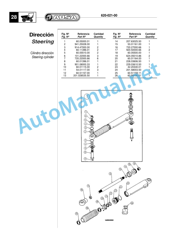 Kubota 250-300-350-400 AM, 250-300-350-400 AMG Parts Manual-3