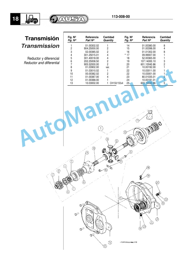 Kubota CHG 150 Parts Manual-2