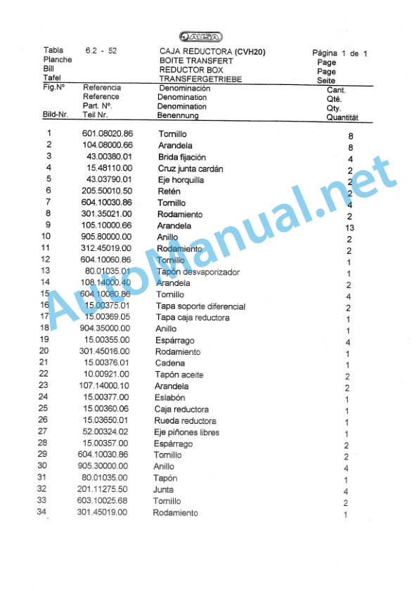 Kubota CVH 20 CH 22 Parts Manual-4