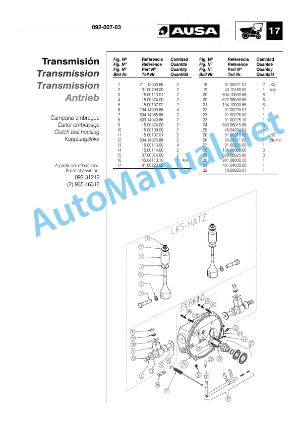 Kubota D 108 150 RM, D 108 150 RM x4, 120 DH, 120 DH x4 Parts Manual Spanish, French, English, German-2