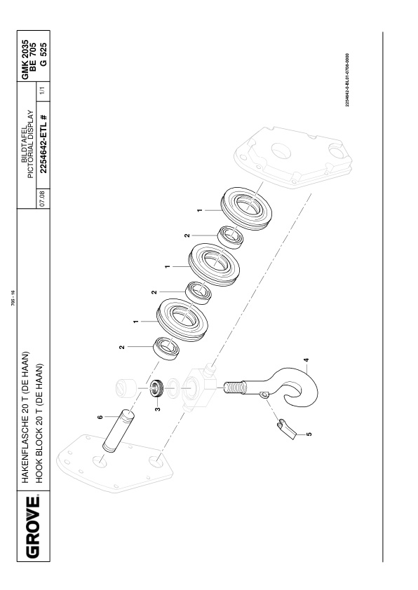 Grove GMK 2035E Crane Spare Parts List 2008-3