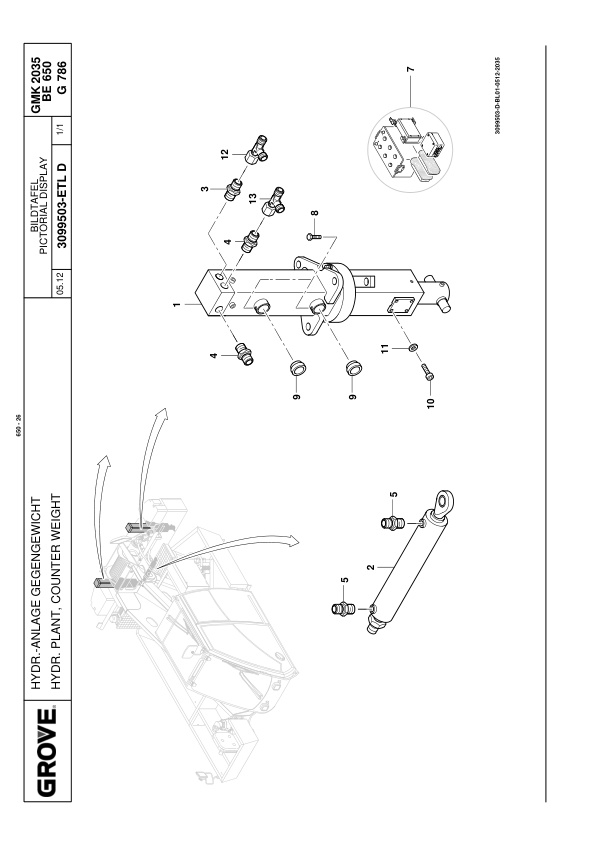 Grove GMK 2035E Crane Spare Parts List 2014-3