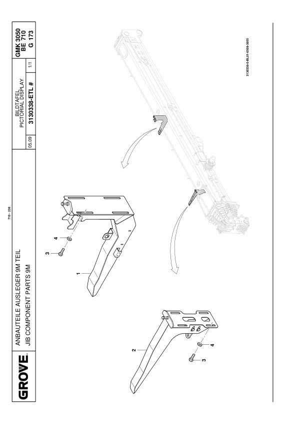 Grove GMK 3050-1 Crane Spare Parts List 2009-3