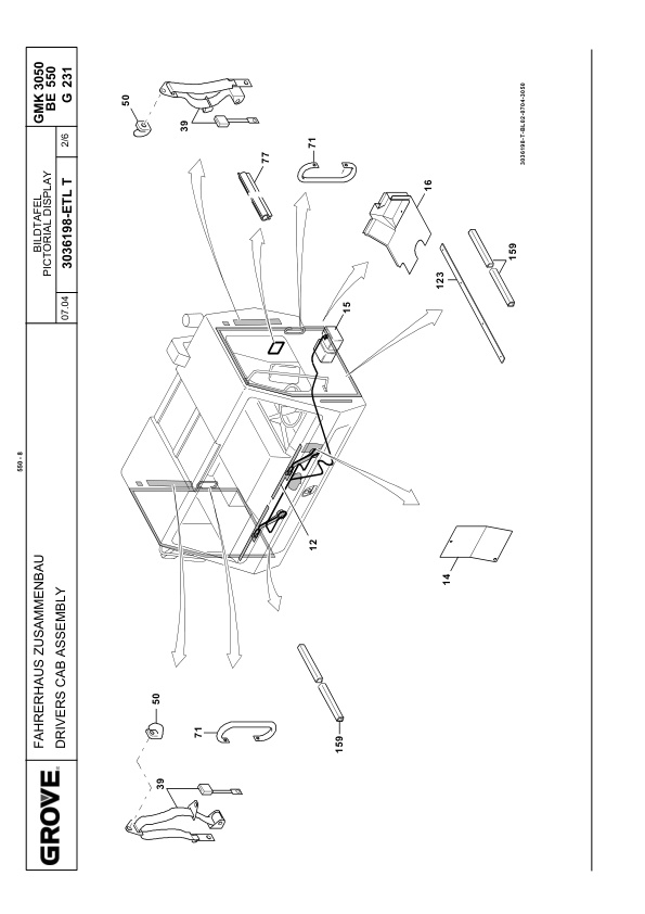 Grove GMK 3050 Crane Spare Parts List 2004 EN DE-2