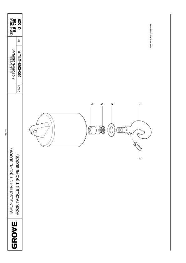 Grove GMK 3050 Crane Spare Parts List 2004 EN DE-3