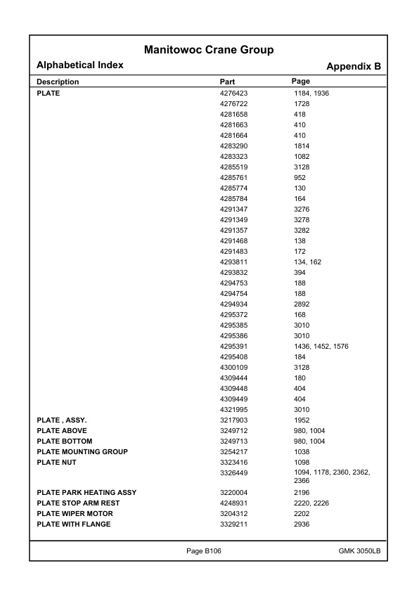 Grove GMK 3050LB Crane Spare Parts Catalog 2020 DE EN-2