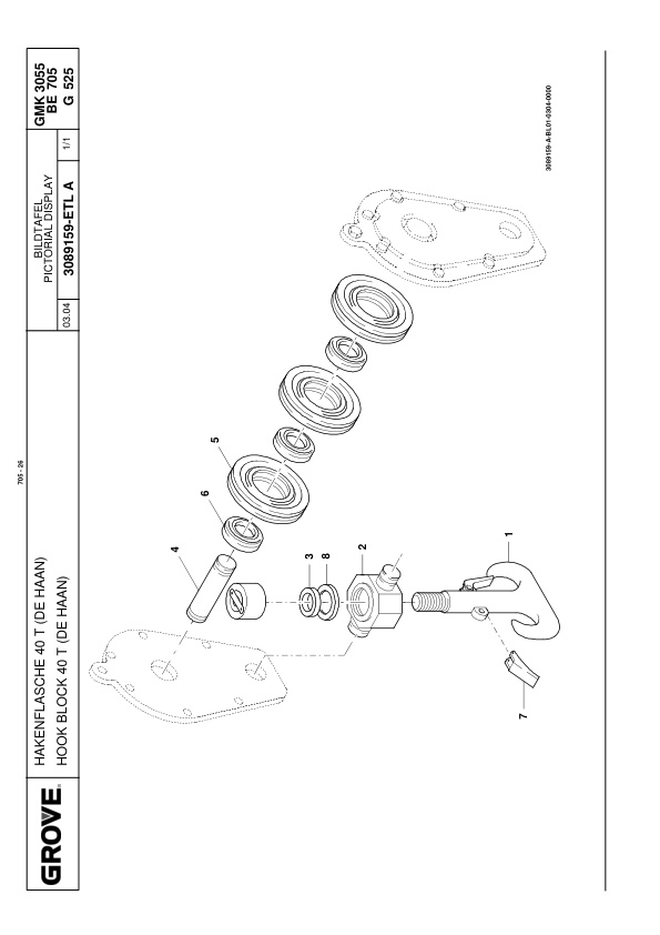 Grove GMK 3055 Crane Spare Parts List 2006 EN DE-3