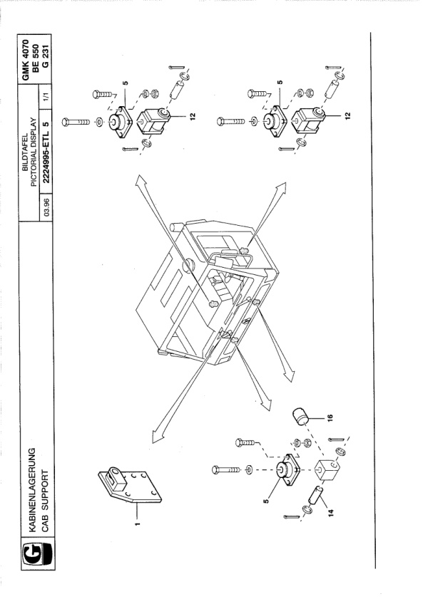 Grove GMK 4070 Crane Spare Parts List 1996 DE EN-2