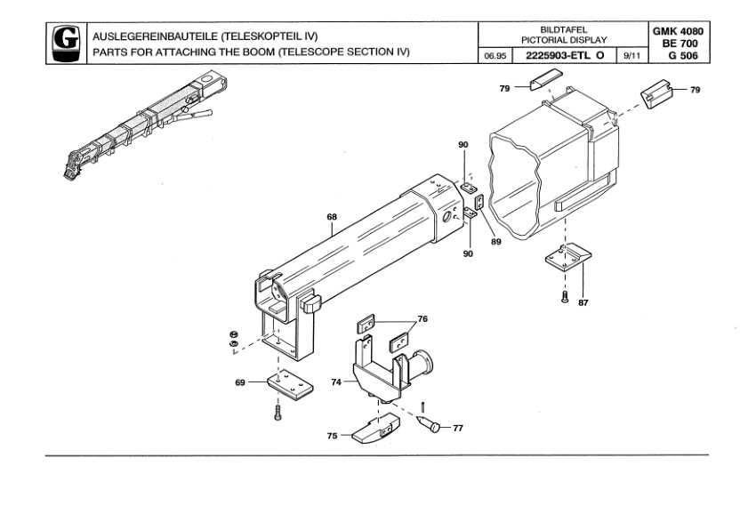 Grove GMK 4080 Crane Spare Parts List 1996 DE EN-3