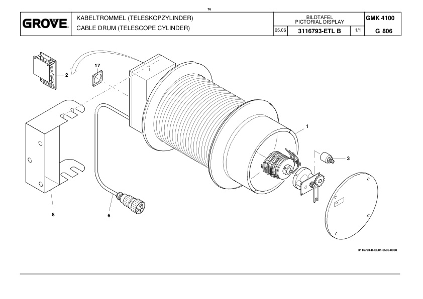 Grove GMK 4100 Crane Spare Parts List 2007-01 DE EN-3