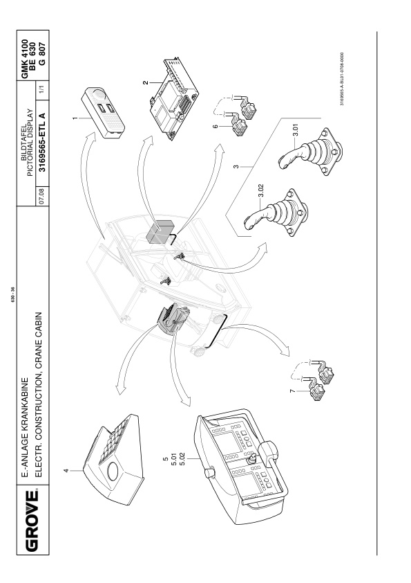 Grove GMK 4100 Crane Spare Parts List 2008 EN DE-2