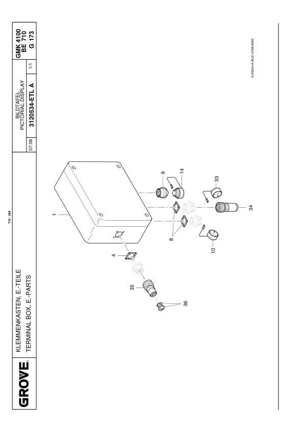 Grove GMK 4100-L Crane Spare Parts List 2008-09 EN DE-3