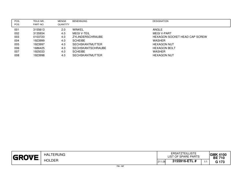 Grove GMK 4100L Crane Spare Parts List 2013 DE EN-3