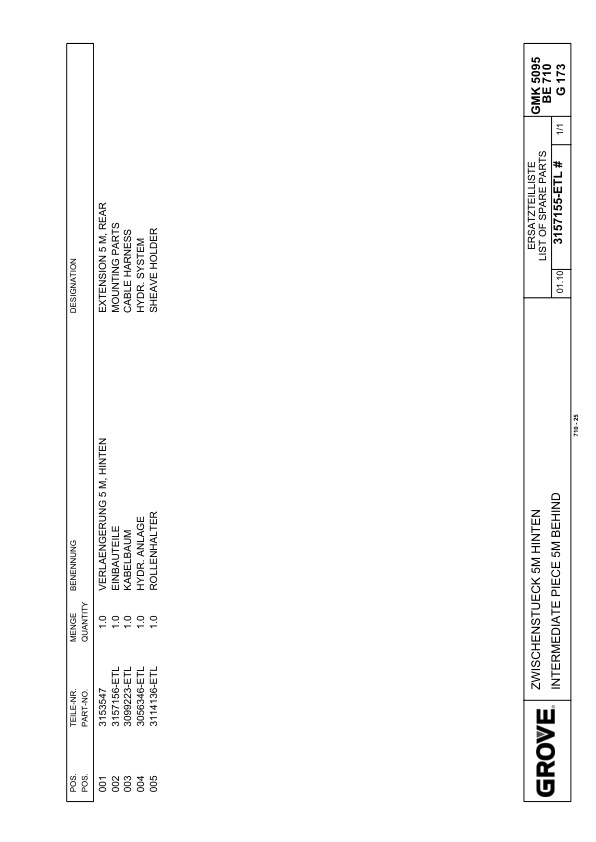 Grove GMK 5095 Crane Spare Parts List 2013 DE EN-3