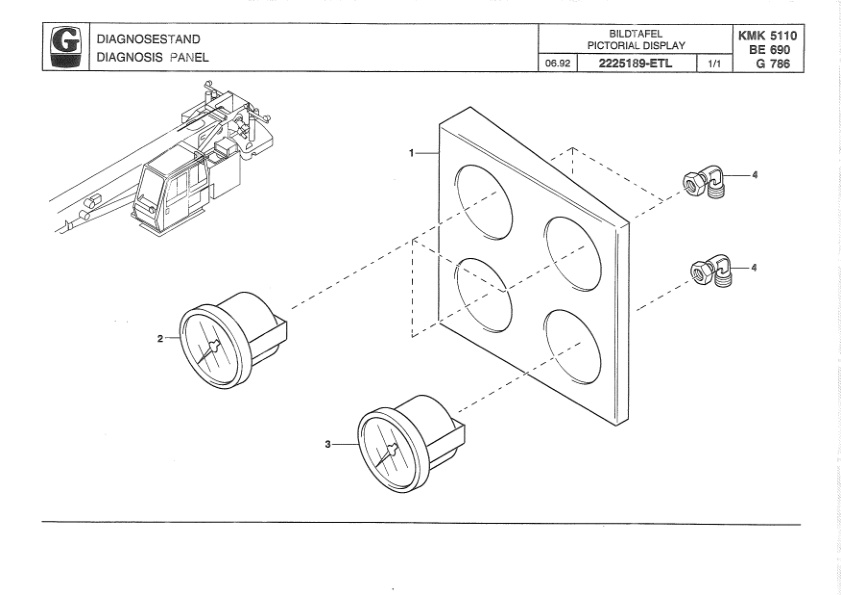 Grove GMK 5110-1 Crane Spare Parts List 1995 DE EN-3