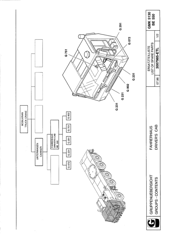 Grove GMK 5130-C Crane Spare Parts List 1999 DE EN-2