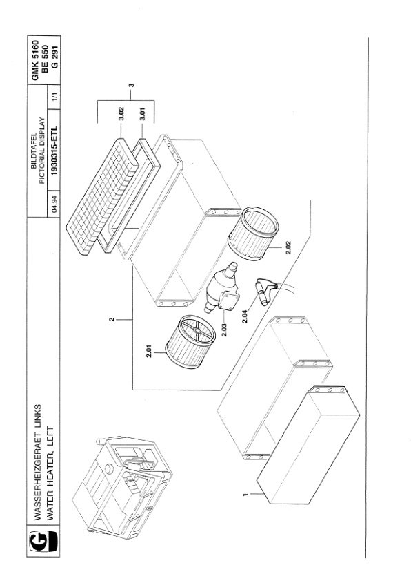 Grove GMK 5160 Crane Spare Parts List 1996-02 EN DE-2