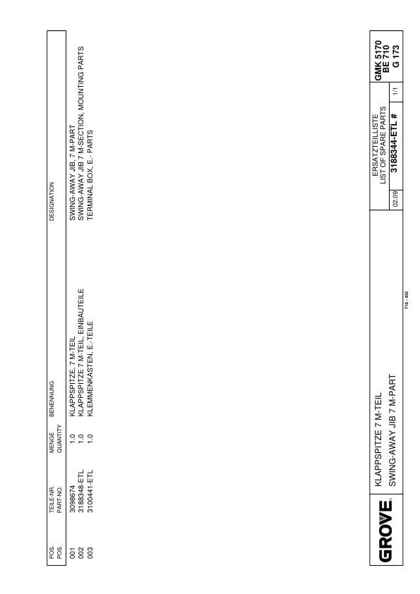 Grove GMK 5170 Crane Spare Parts List 2012 DE EN-2