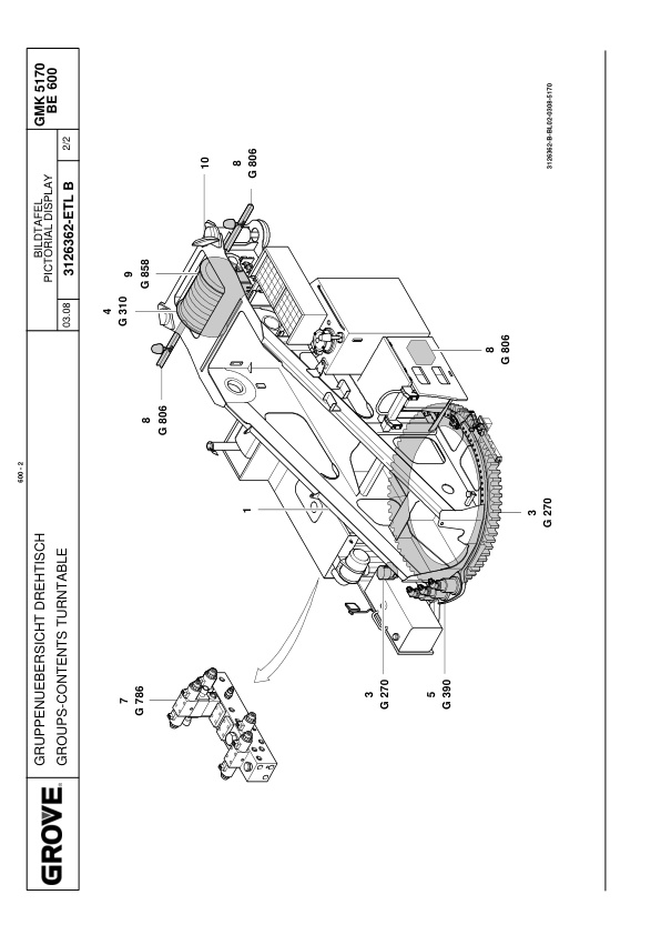 Grove GMK 5170 Crane Spare Parts List W15505 2008 DE EN-2