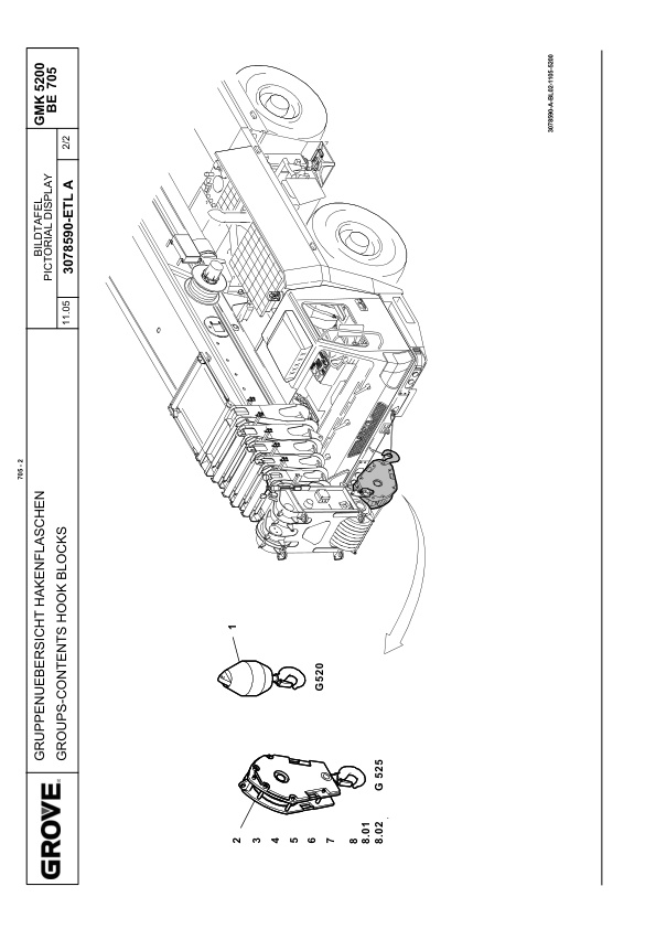 Grove GMK 5200 Crane Spare Parts List 2005 DE EN-3