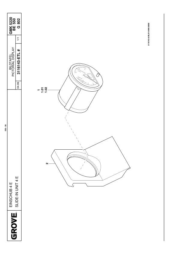 Grove GMK 5220 Crane Spare Parts List 2007-02 EN DE-2