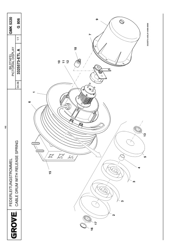 Grove GMK 5220 Crane Spare Parts List 2007-02 EN DE-3